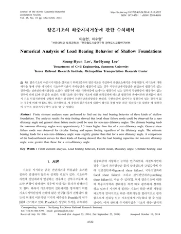 Más sobre Análisis Numérico del Comportamiento de Carga de Fundaciones Superficiales.